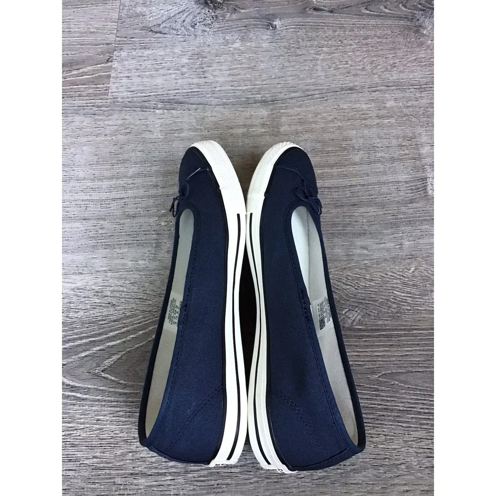 Converse Chuck Taylor All Star Dainty Ballerina Womens Size 10 Flats Navy A16213